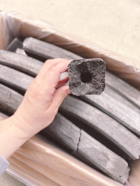 中国産 麒麟備長炭 四角形 灰が少ない(10kg✖️6箱)